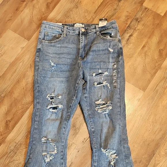 Rue21 Blue Flare & Wide Leg Jeans - Picture 3 of 8